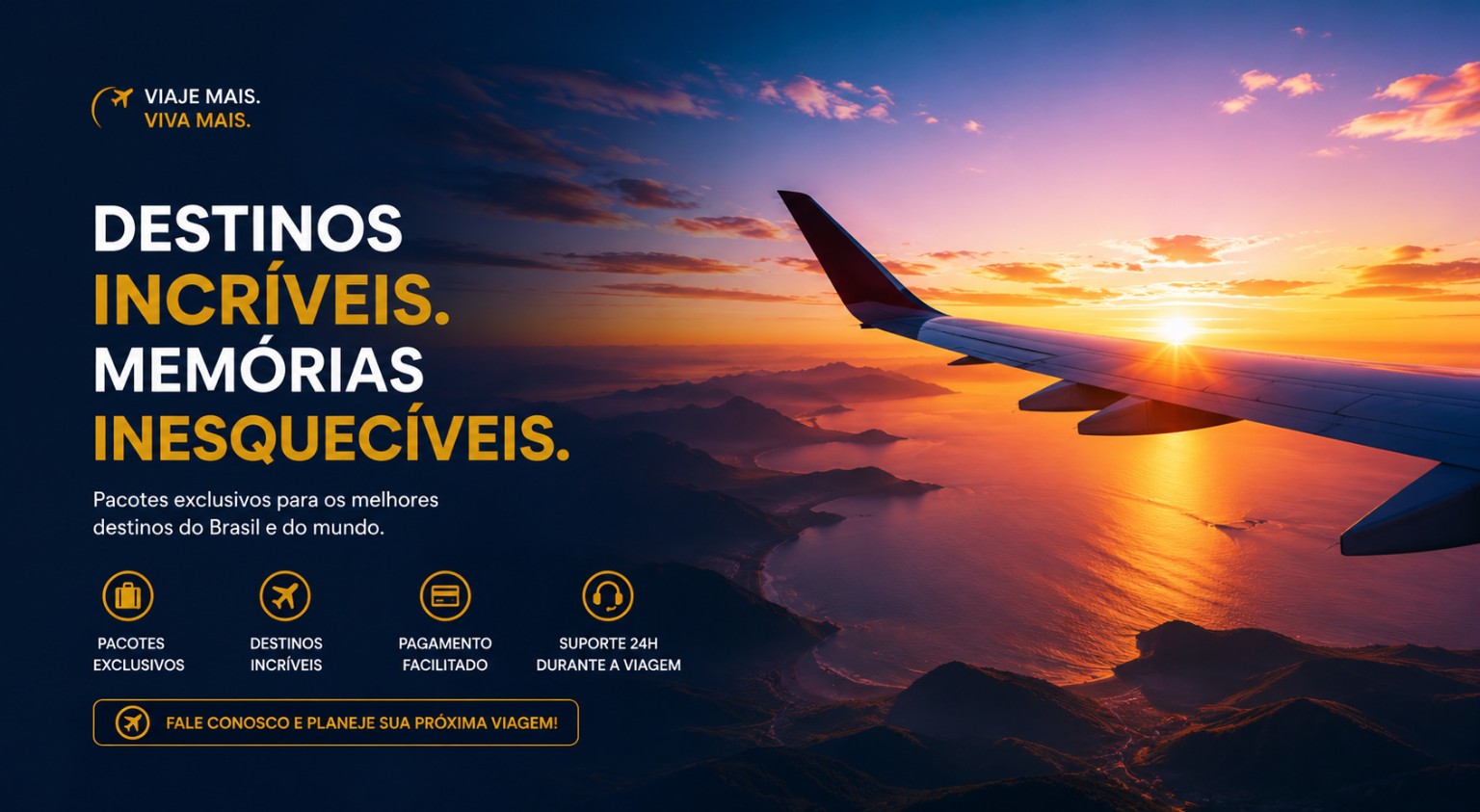 Destinos incríveis. Memórias inesquecíveis.